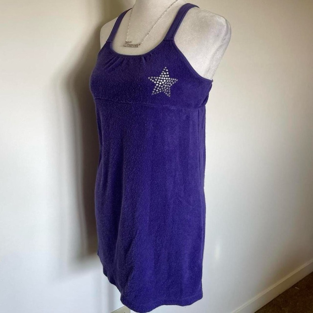 Love Mkn By Macys 2011 Purple Terrycloth Rhinestone Star Top or Dress